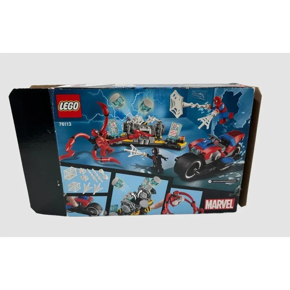EMPTY BOX ONLY - LEGO 76113 Marvel Super Heroes Spider-Man Bike Rescue (235 pcs)